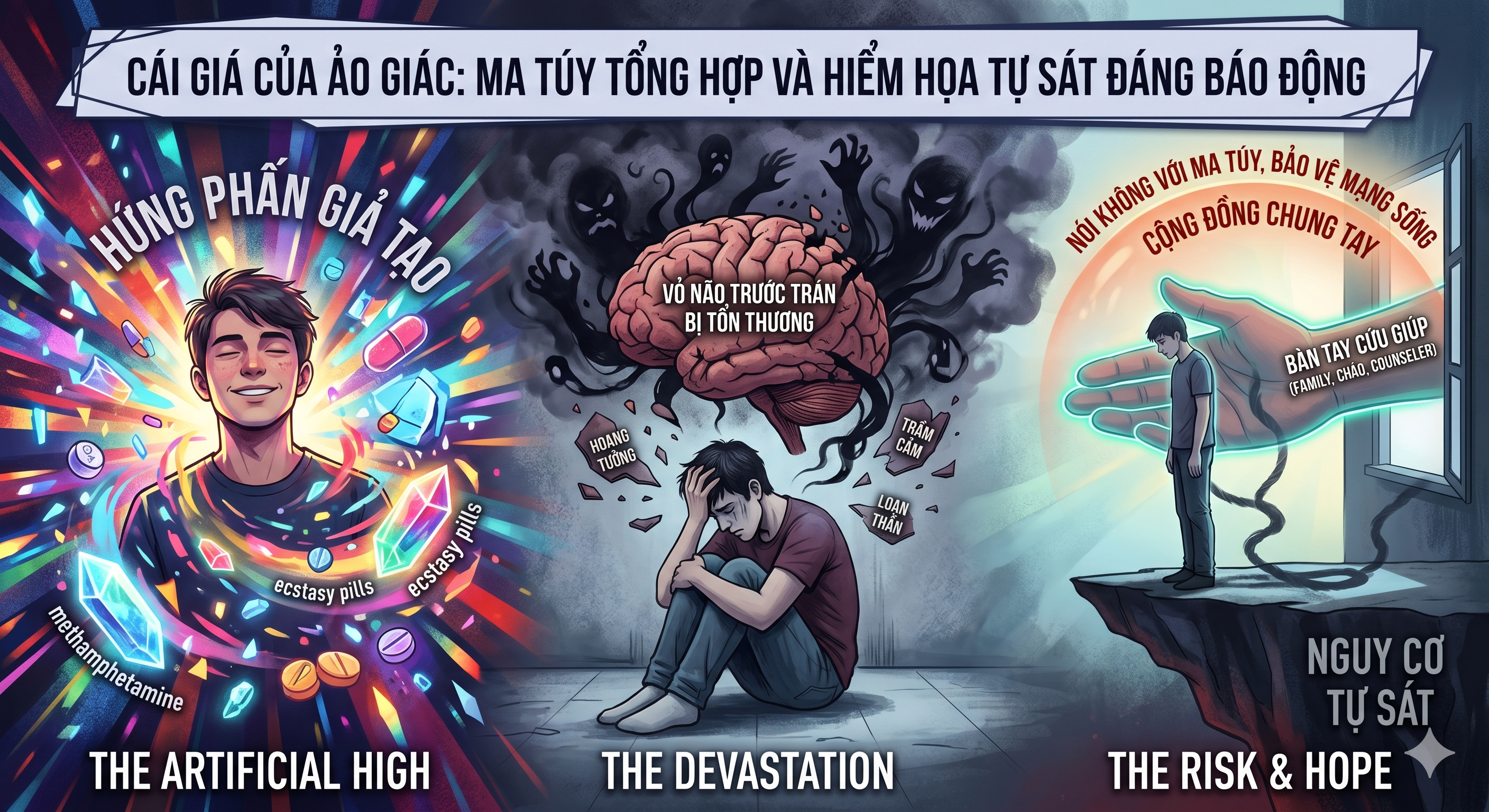 Cái Giá Của Ảo Giác: Ma Túy Tổng Hợp Và Hiểm Họa Tự Sát Đáng Báo Động